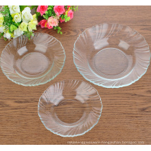 Eco-friendly Glass Salad/Dessert Plate,glass charge plate